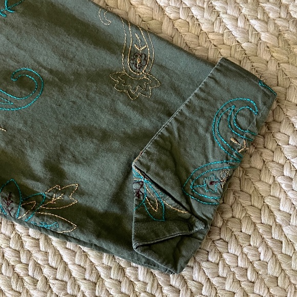 Green and Yellow Midi Dress - Picture 9 of 11